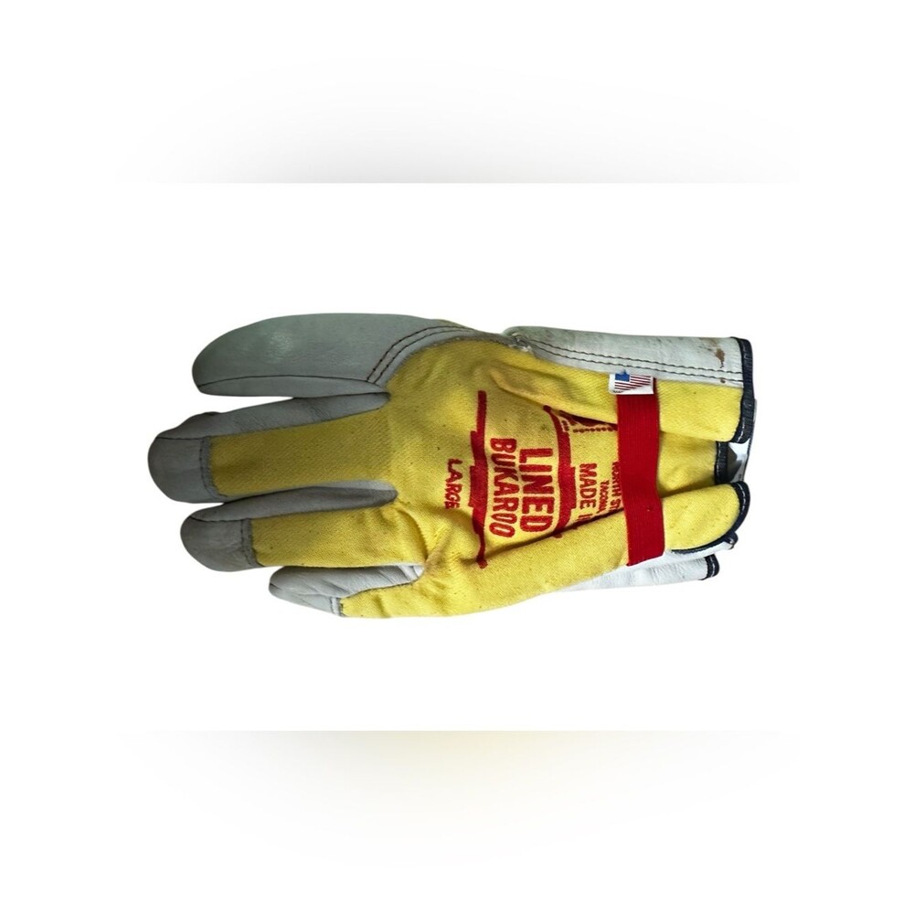 North Star USA Bukaroo Lined Cowhide Work Gloves Men’s Large Deadstock NWT USA